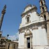 Veduta della chiesa e della colonna di Sant'Andrea, Presicce (Lecce)